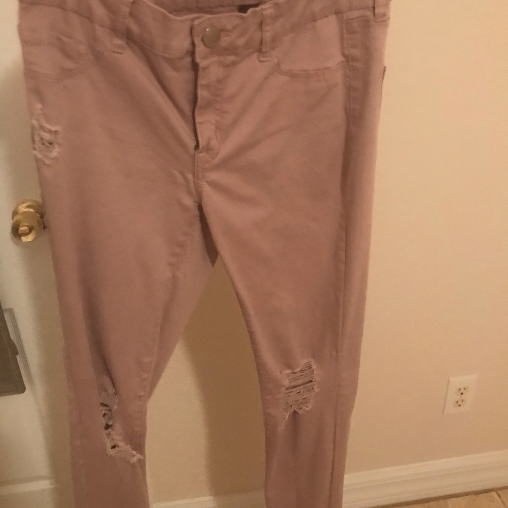 Nude rip jean